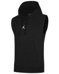 Nike - Dri-fit Sport Sleeveless Breathable Solid Color Pullover Hooded Vest Black - Lyst