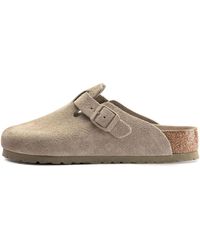 Birkenstock - Boston Soft Footbed Narrow 'Suede' 1019108 - Lyst