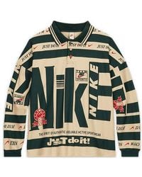Nike - X Cactus Plant Flea Market Longsleeve Polo Shirt 'Cream' - Lyst