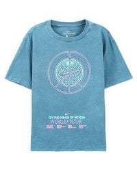 Nike - Sportswear World Tour Casual Sports Round Neck Pullover Short Sleeve - Lyst