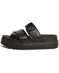 Dr. Martens - Dr.Martens Ryker Leather Slide Buckle Sandals - Lyst