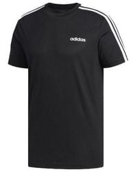 adidas - Stripe Logo Alphabet Short Sleeve - Lyst