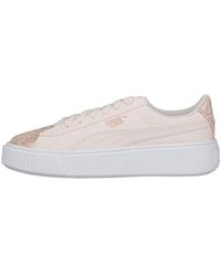 PUMA - (Wmns) Basket Platform Rose - Lyst