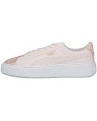 PUMA - (Wmns) Basket Platform Rose - Lyst