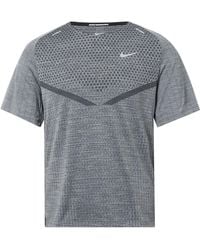 Nike - Dri-Fit Adv Techknit Ultra Solid Color Reflective Running Sports Short Sleeve - Lyst