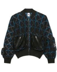 Nike - Ma-1 Bomber Multiple Pockets Knit Aviator Jacket - Lyst