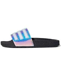 adidas - Adilette Boost Slides 'Iridescent' - Lyst