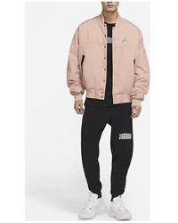 Nike - Logo Baseball Collar Contrasting Colors Autumn Rose Retro Jacket - Lyst