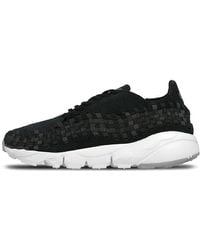 Nike - Air Footscape Woven Lace Up Black Synthetic Trainers 875797 003 - Lyst