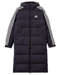 adidas - 3St Long Coat Outdoor Sports Hooded Stay Warm Down Jacket - Lyst
