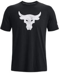 Under Armour - Project Rock Brahma Bull Short Sleeve T-Shirt Ivory' - Lyst