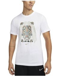 Nike - Lebron James Lion Pattern Round Neck Pullover Short Sleeve T-Shirt - Lyst