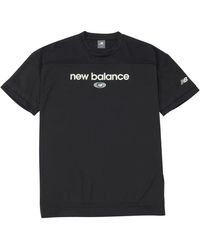 New Balance - Linear Logo Honeycomb Mesh T-Shirt - Lyst