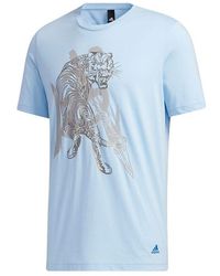 adidas - Wj Gfx Tee Series Printing Sports Round Neck Short Sleeve - Lyst