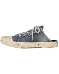 Balenciaga - (Wmns) Paris Distressed Denim Mule '' - Lyst