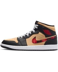 Nike - Air Jordan 1 Mid Se Black/multi-color/sesame/fire Red/whitedz5329-001 - Lyst