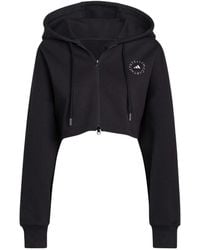 adidas - (Wmns) By Stella Mccartney Cropped Hoodie - Lyst