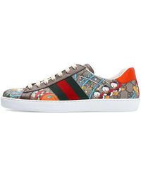 Gucci X Mlb Ny Yankees Patch Sneakers in Brown for Men