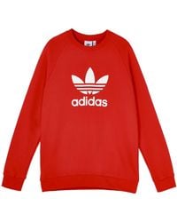 adidas - Originals Trefoil Crew Pullover Sports - Lyst