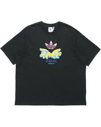 adidas - Originals Graphic Tee Retro Pattern Printing Sports Short Sleeve - Lyst
