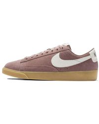 Nike - W Blazer Low Sd Smokey Mauve/ Smokey Mauve-sail - Lyst