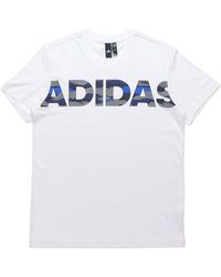adidas - Logo Large Alphabet Printing Short Sleeve - Lyst