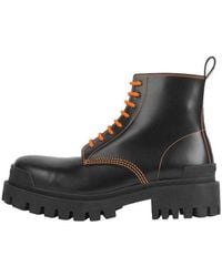 Balenciaga - Strike 20Mm Lace-Up Martin Boots - Lyst