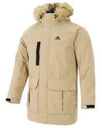 adidas - Down Parka Mid-Length Stay Warm Hooded Down Jacket - Lyst