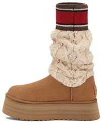 UGG - Classic Sweater Letter Boot - Lyst