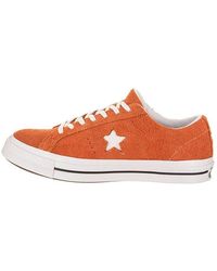 Converse - One Star Ox Vintage Suede 'Bold Mandarin' - Lyst