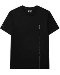 Fila - Letter Logo Loose Crewneck Short Sleeve - Lyst