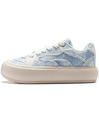 Li-ning - (Wmns) Puff Platform 'Denim' - Lyst