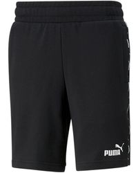 PUMA - Logo Straight Shorts - Lyst