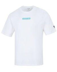 adidas - Neo Solid Color Pattern Printing Sports Round Neck Short Sleeve T-Shirt - Lyst