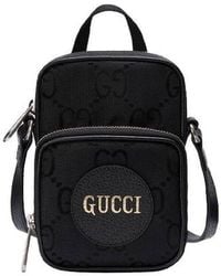 Gucci - Off The Grid Otg Environmental Friendly Series Logo Leather Logo Nylon Handbag Mini - Lyst
