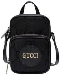 Gucci - Off The Grid Otg Environmental Friendly Series Logo Leather Logo Nylon Handbag Mini - Lyst