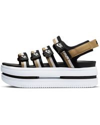 Nike - Icon Classic Sports Brown Sandals - Lyst