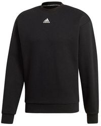 adidas - Mh 3S Crew Casual Sports Solid Color Round Neck - Lyst