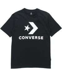 Converse - Alphabet Logo Printing Round Neck Short Sleeve - Lyst