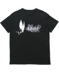 Vlone(GOAT) - Smoke Demon Angel Pattern Alphabet Logo Short Sleeve Couple Style - Lyst
