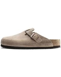 Birkenstock - Boston Soft Footbed Regular 'Oiled Leather Tobacco' - Lyst