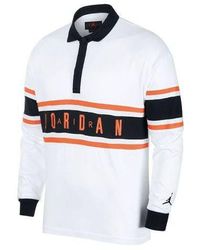 Nike - Logo Rugby Long Sleeves Polo Shirt - Lyst