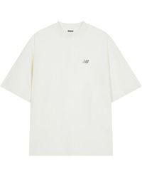 New Balance - Nb Logo Cotton T-Shirt - Lyst