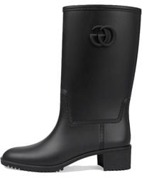 Gucci - Rubber Rain Boots - Lyst
