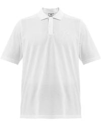 adidas - Y-3 Solid Color Logo Polo Shirt - Lyst