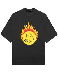Palm Angels - Ss21 Burning Head Loose T-Shirt - Lyst