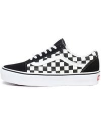 Vans - Old Skool Platform Checkerboard' - Lyst