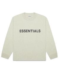 Fear Of God - Fw20 Long Sleeve Logo Tee 'Sage' - Lyst