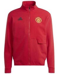 adidas - Manchester United Anthem Jacket 2023 2024 Adults - Lyst