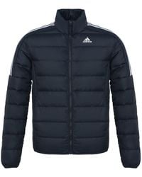 adidas - Ess Down Logo Print, Warm, Casual Down Jacket Legendary Ink - Lyst